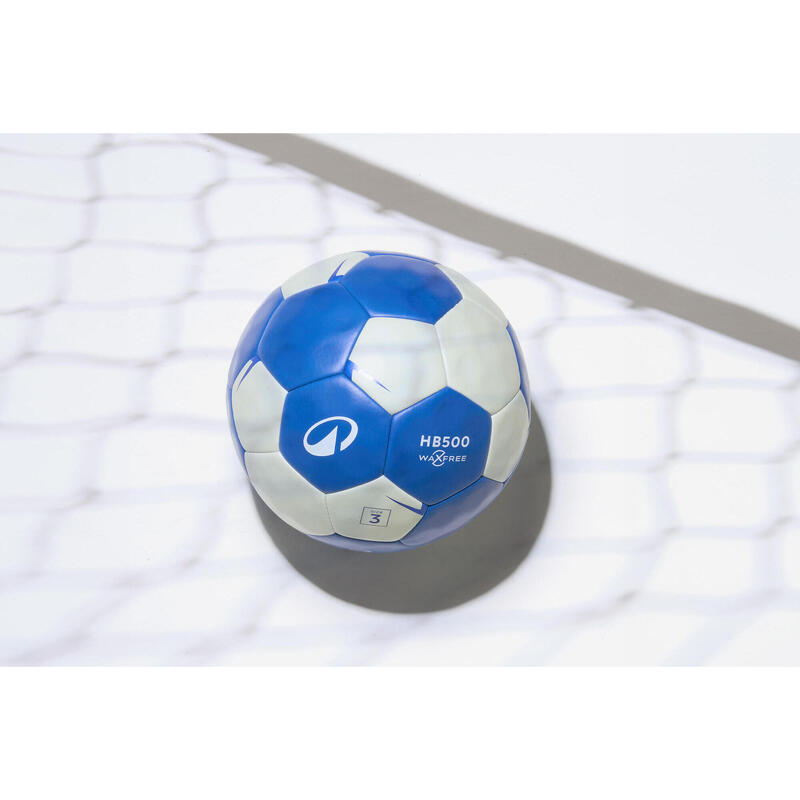 Minge de handbal fără rășină mărimea 3 - Waxfree V2 Albastru-Alb