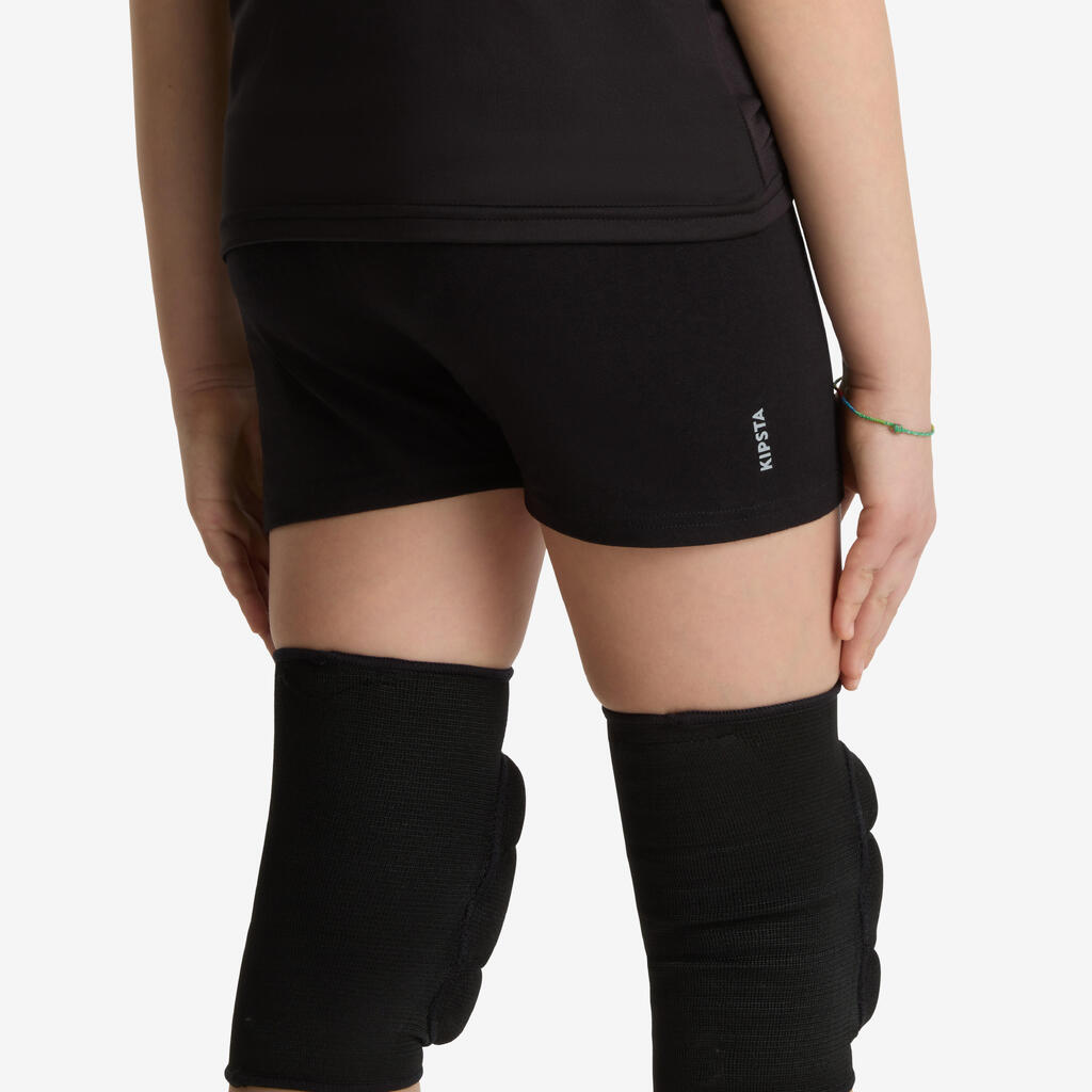 V100 Girls' Volleyball Shorts - Black