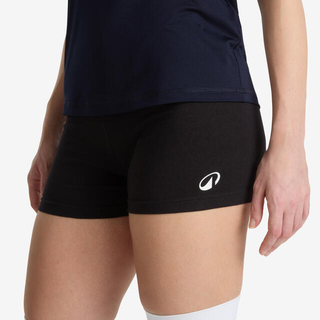 SHORT DE VOLLEY-BALL V100 FEMME NOIR