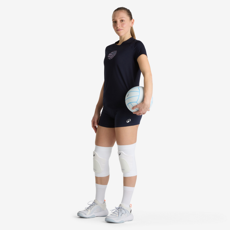 SHORT DE VOLLEY-BALL V100 FEMME NAVY pour les clubs et