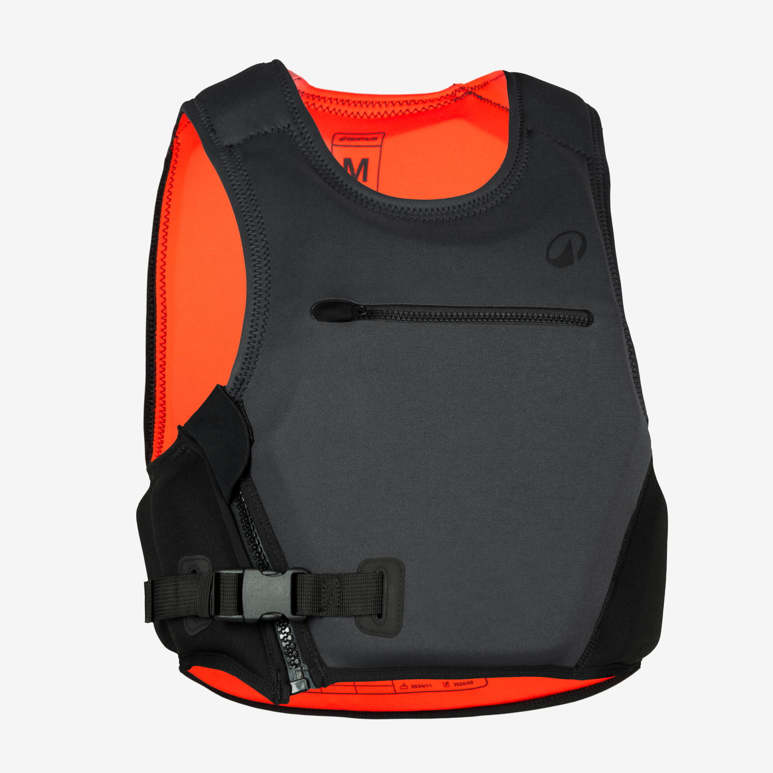 TRIBORD Impact vest and buoyancy aid 50N short - 500 black