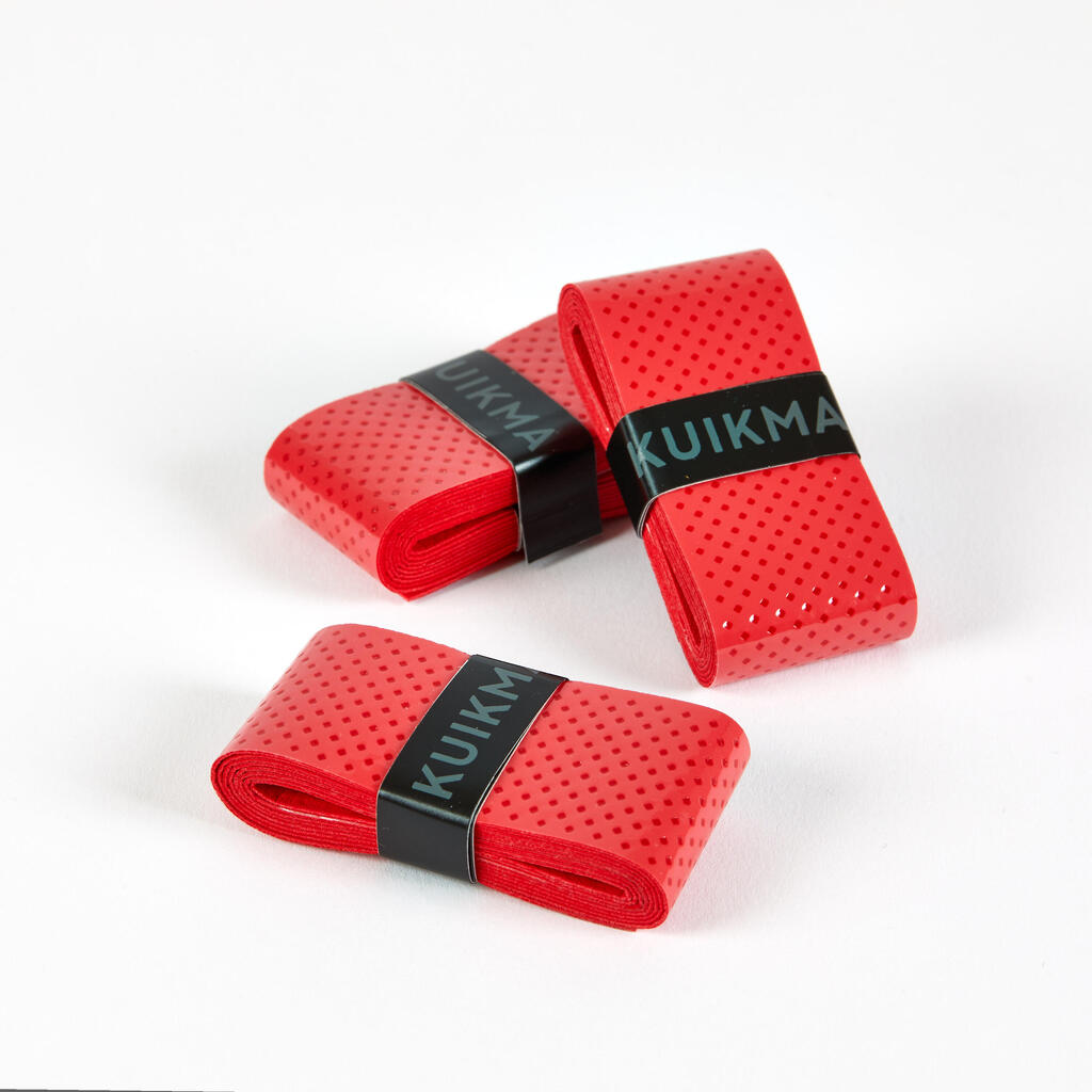 SURGRIP DE TENNIS TACKY  ROUGE LOT DE 3