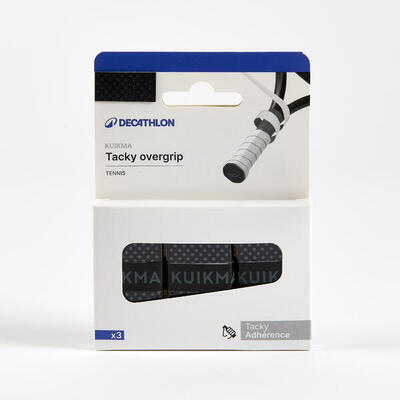 Overgrip tennis tacky zwart 3 stuks