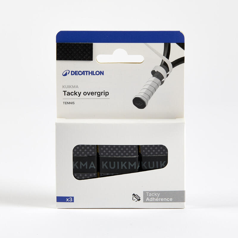 Tenis Overgrip - Siyah - 3 Adet - TACKY