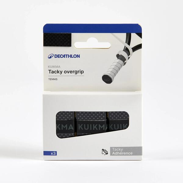 Three rolls of black tacky overgrip