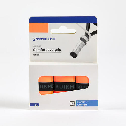 SURGRIP DE TENNIS CONFORT ORANGE LOT DE 3