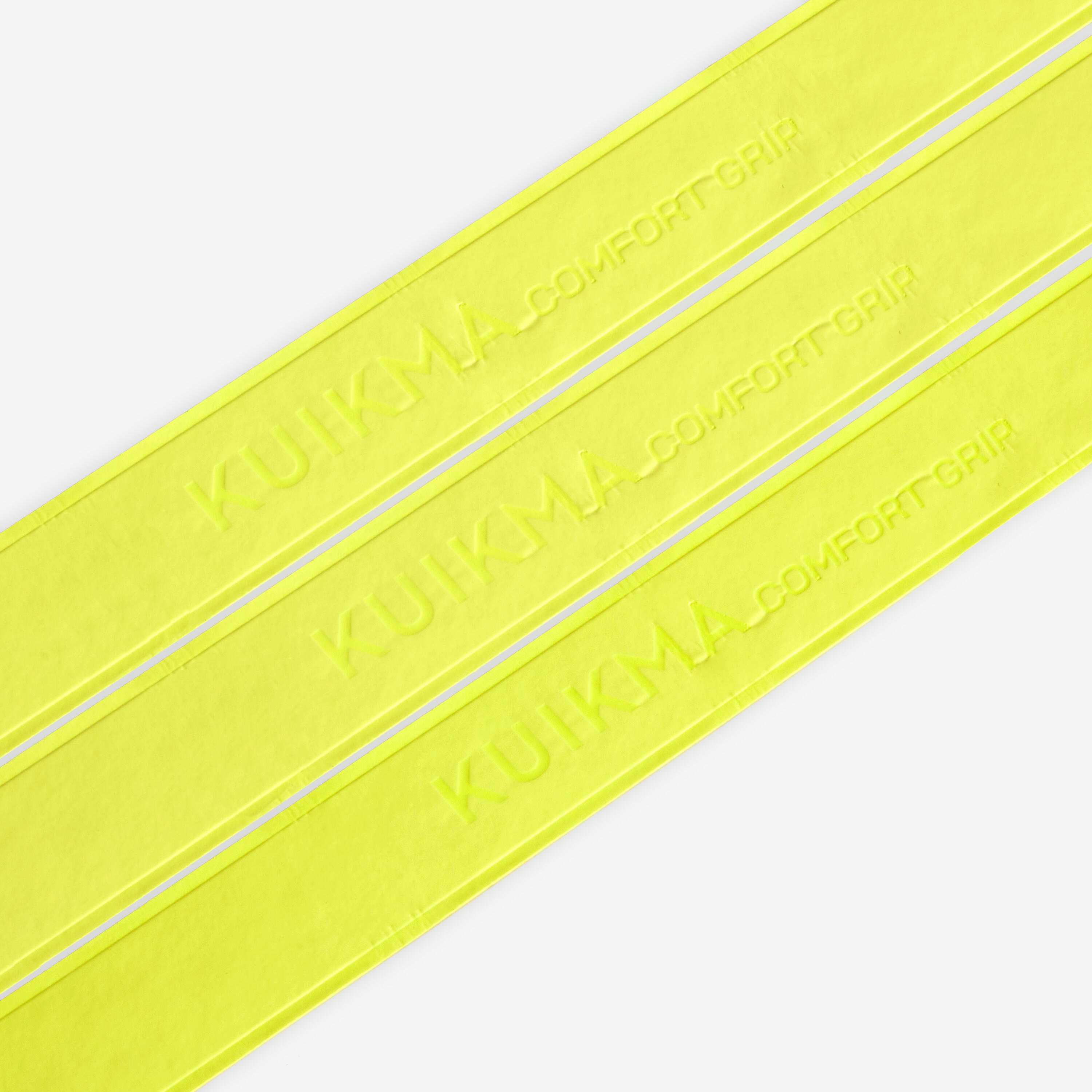 Tennis Comfort Overgrip Tri-Pack - Yellow 3/4