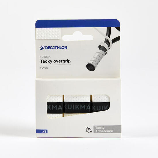 Griffband Tennis Tacky Overgrip 3er-Pack schwarz