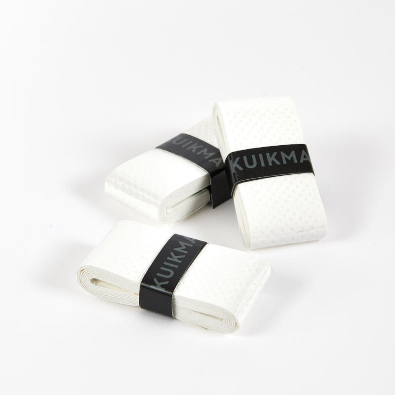 OVERGRIP DE TENNIS TACKY BLANC LOT DE 3