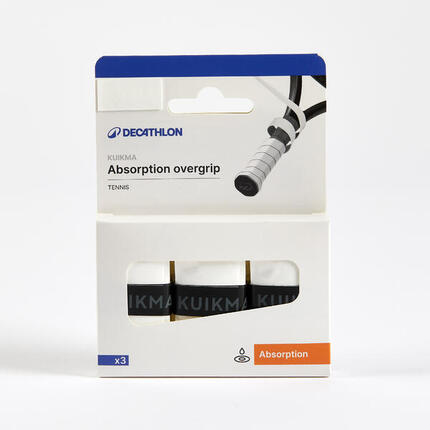 Griffband Überband Overgrip saugfähig Tennisschläger 3er-Set blau