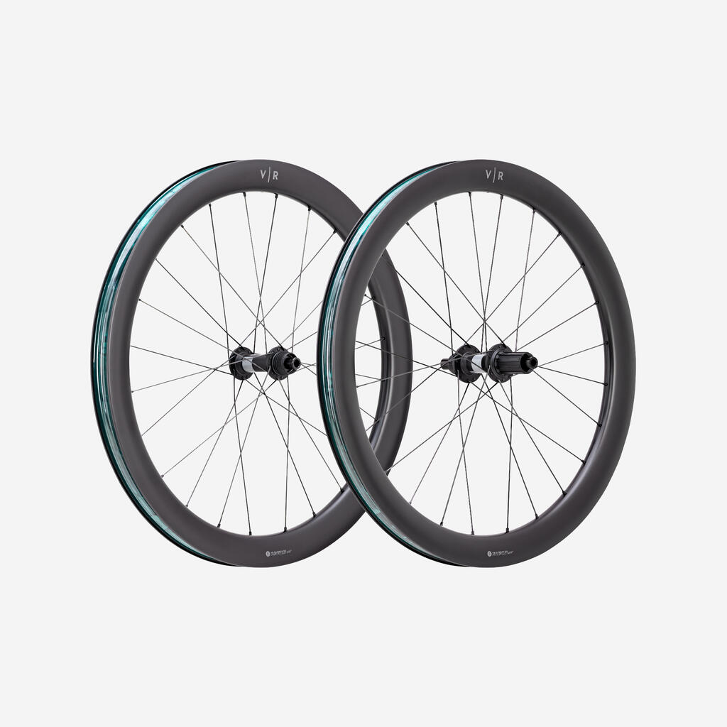 PAIRE DE ROUES ROUTE ET GRAVEL VAN RYSEL VR 50 CARBONE SRAM XDR