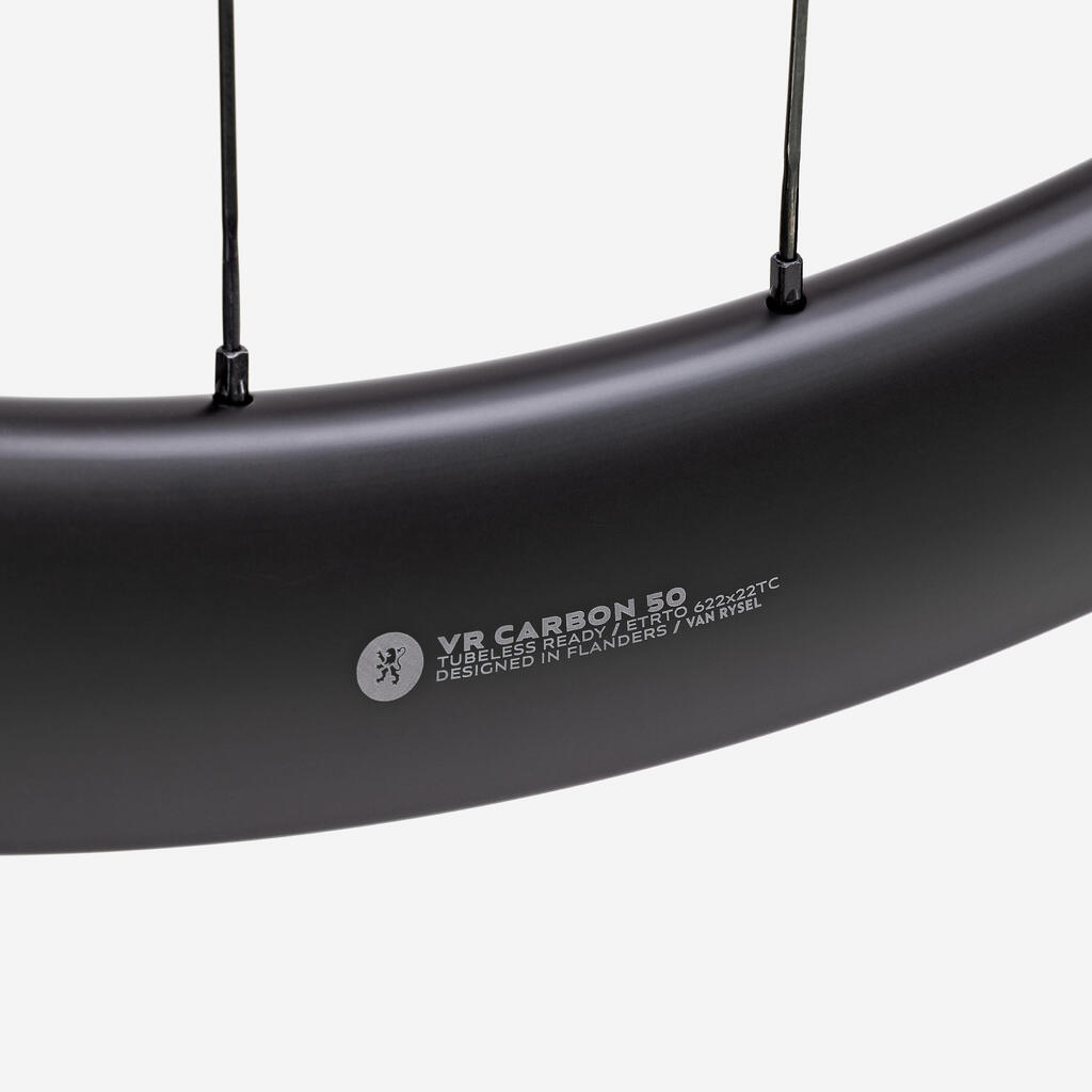 PAIRE DE ROUES ROUTE ET GRAVEL VAN RYSEL VR 50 CARBONE SHIMANO HG