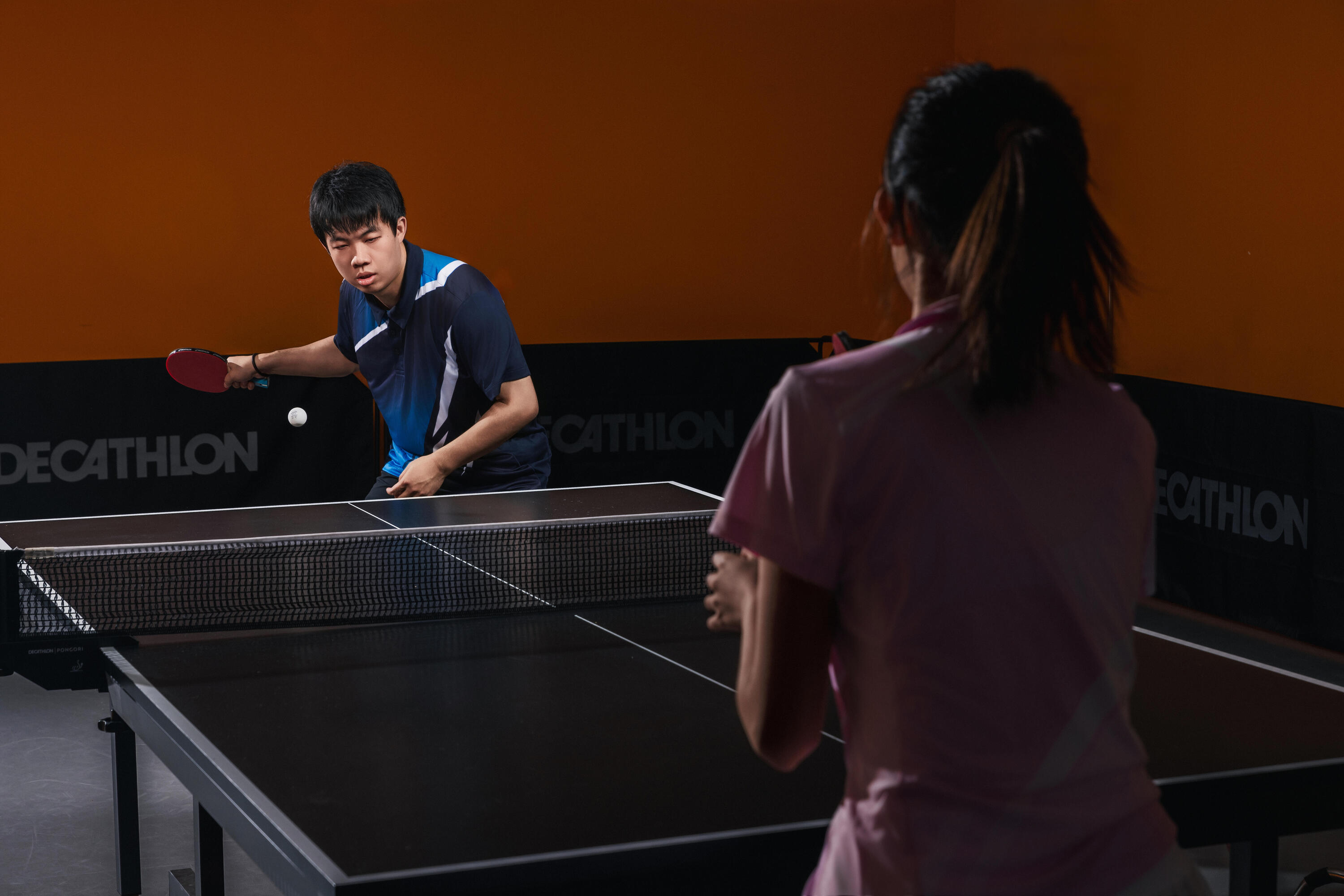 Ensemble tennis de table  –2 raquettes 3 balles- TTR100 polyvalente 3* ITTF Club 12/14