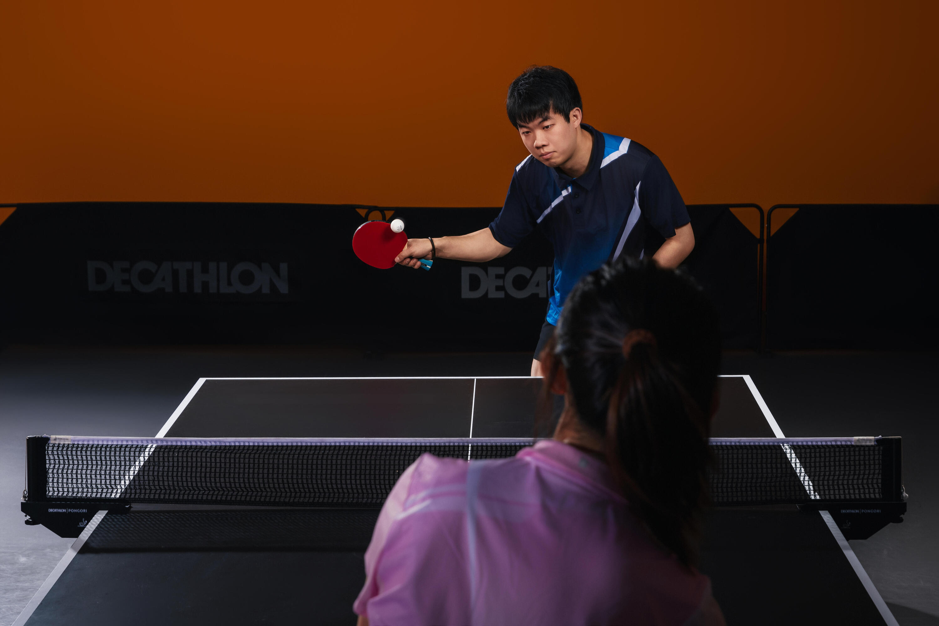 Ensemble tennis de table  –2 raquettes 3 balles- TTR100 polyvalente 3* ITTF Club 13/14