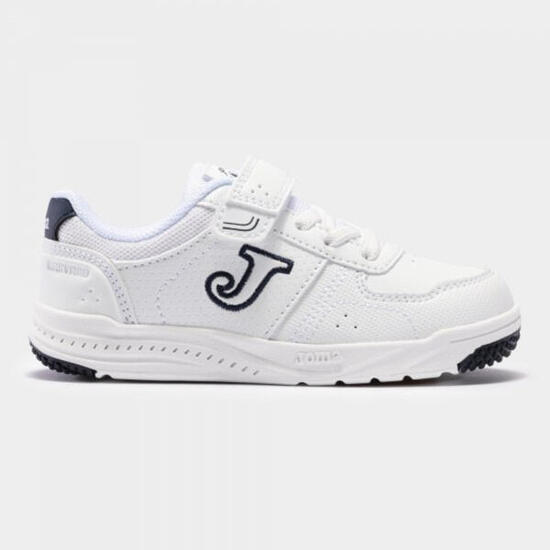 Zapatillas Joma Harvad Niños velcro Blanco y Azul marino