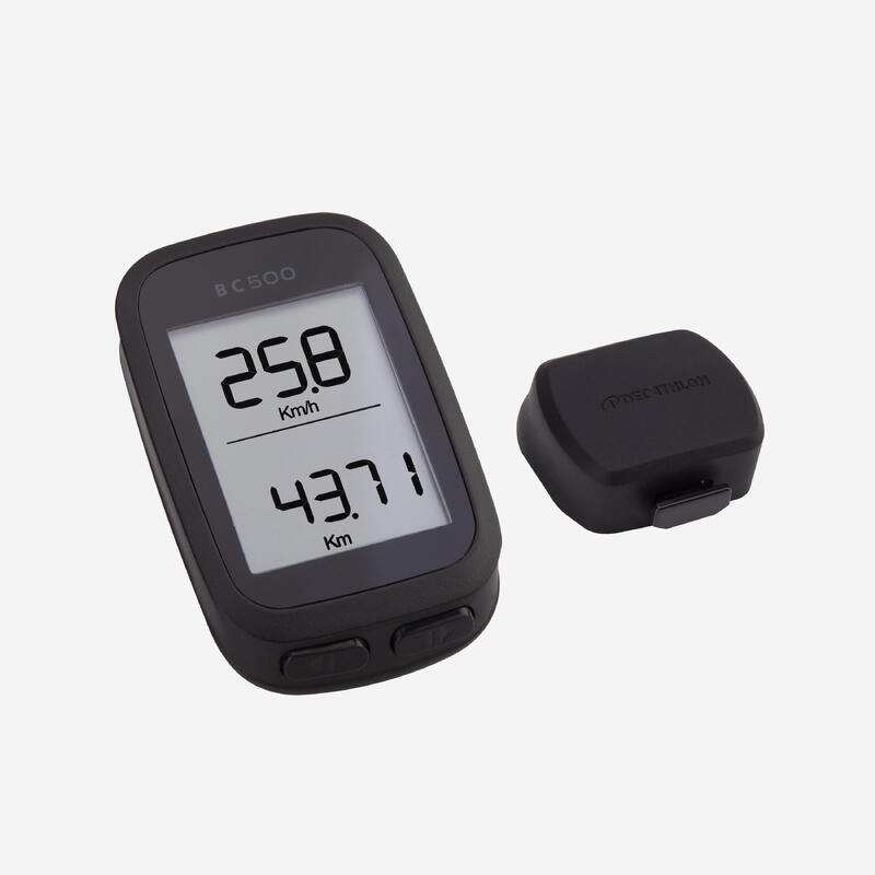 Conta-Km de Bicicleta sem Fio Van Rysel BC 500 Preto