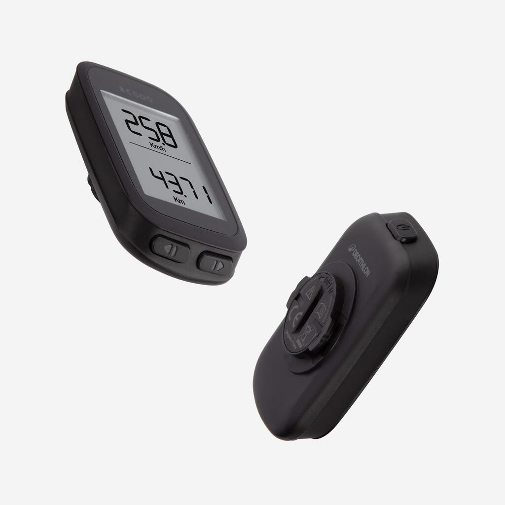 Compteur vélo van rysel BC 500 sans fil noir
