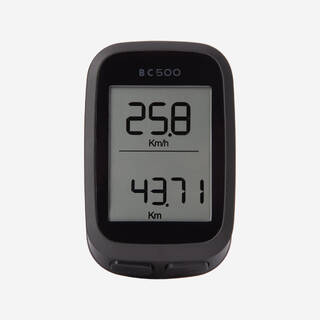 Wireless Bike Cyclometer Van Rysel 500 - Black