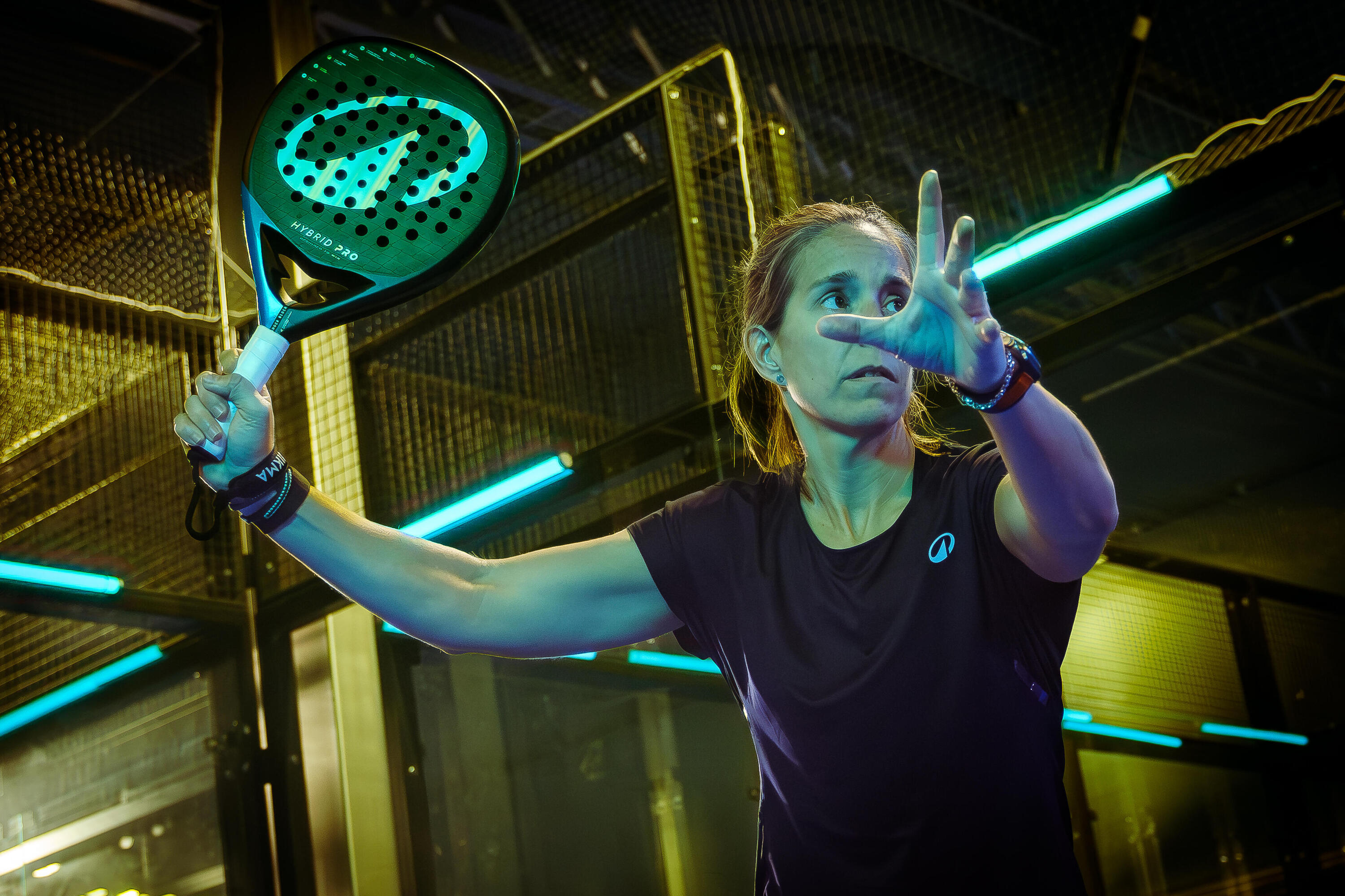 Raquette de padel adulte - Kuikma Hybrid Pro LUCIA SAINZ 15/16