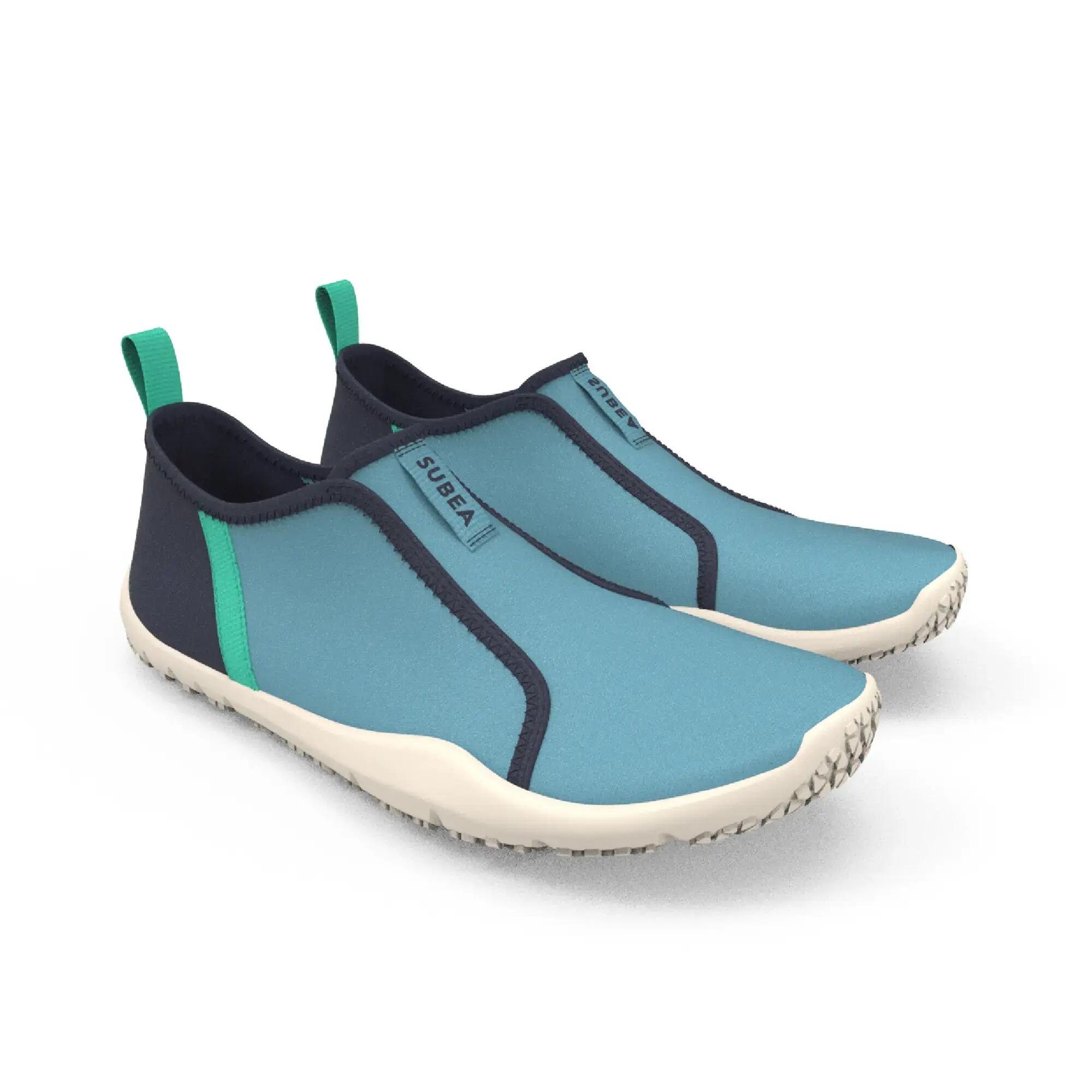 Aquaschuhe Damen/Herren elastisch 120 blau  8/8