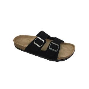 Sandalia mujer paseo tiras negro