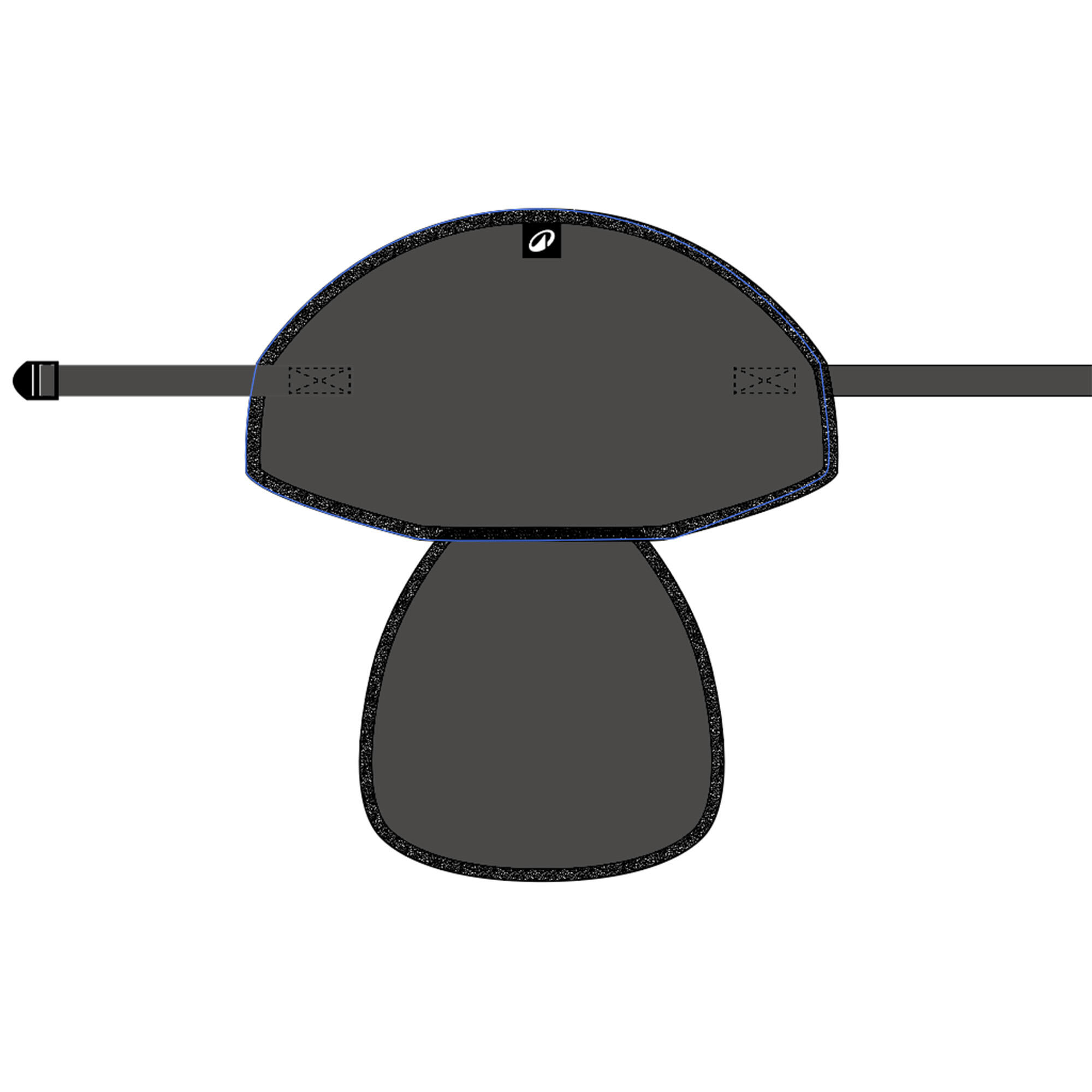 Assento de stand up paddle fixações duplas - preto 14/18