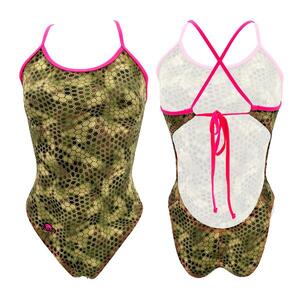 Bañador Mujer Turbo Natación Safari Splash Estampado