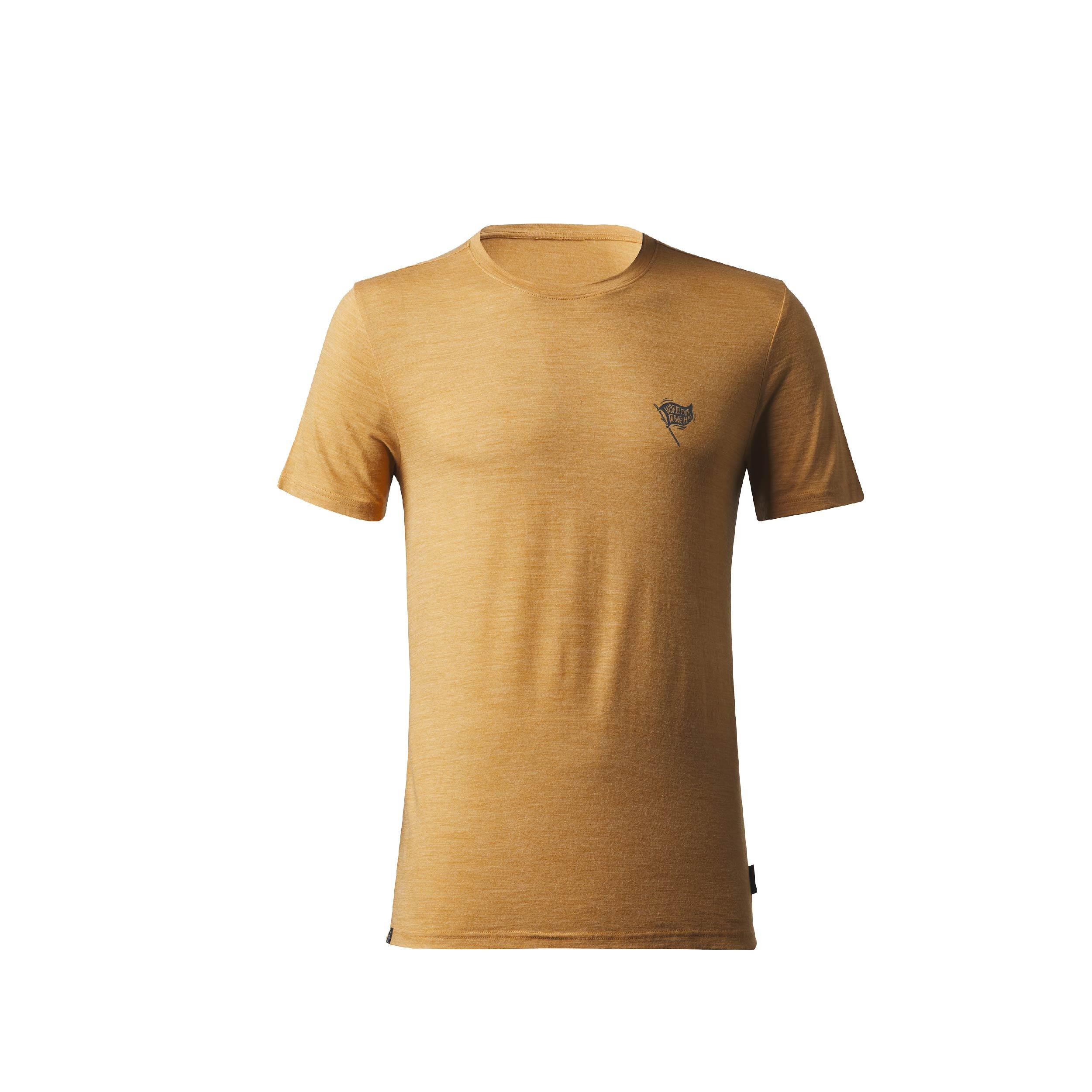SIMOND T-shirt lana merinos trekking uomo MERINO FRESH ocra