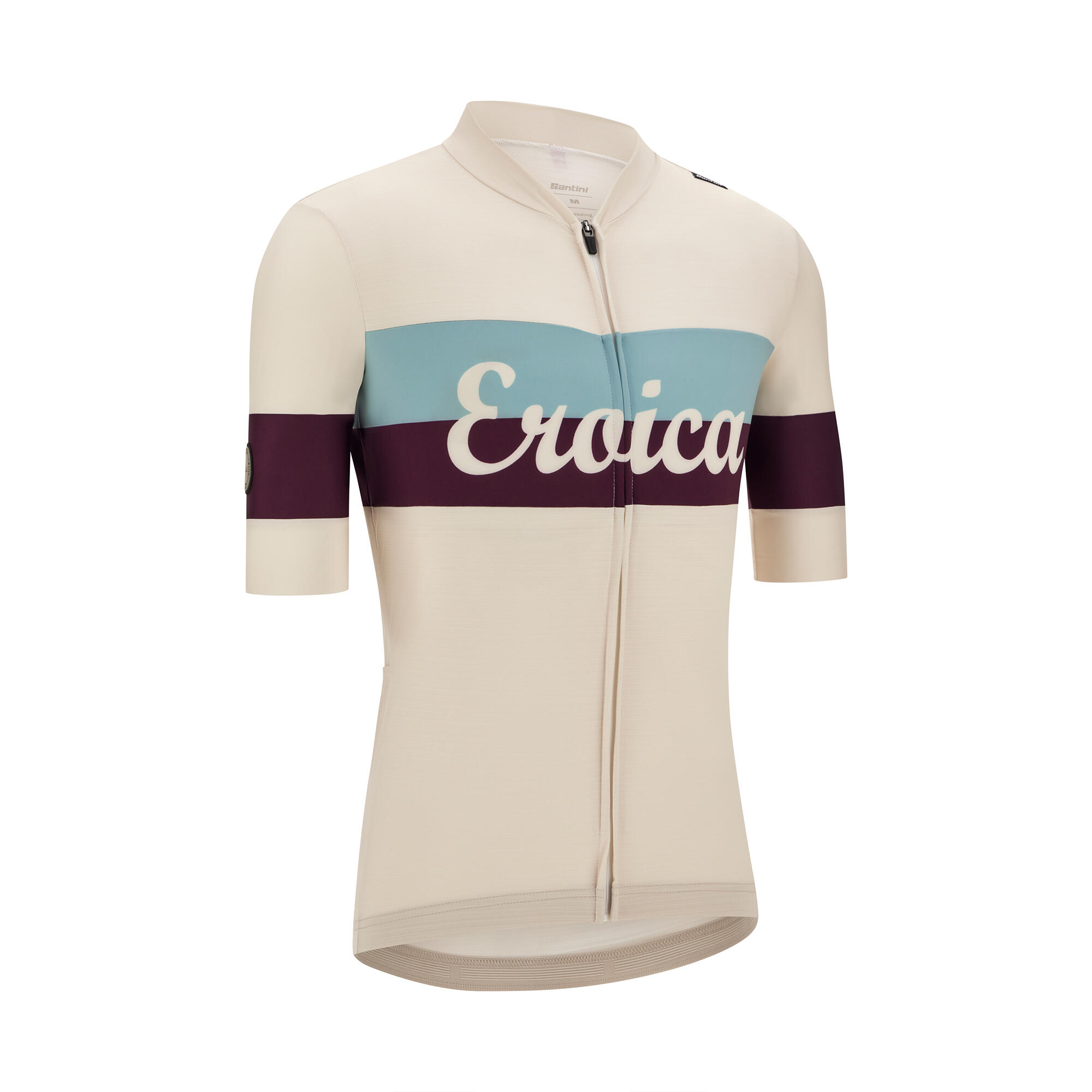 Maglia bici da corsa gravel Collezione Eroica Santini color cappucino 4/4
