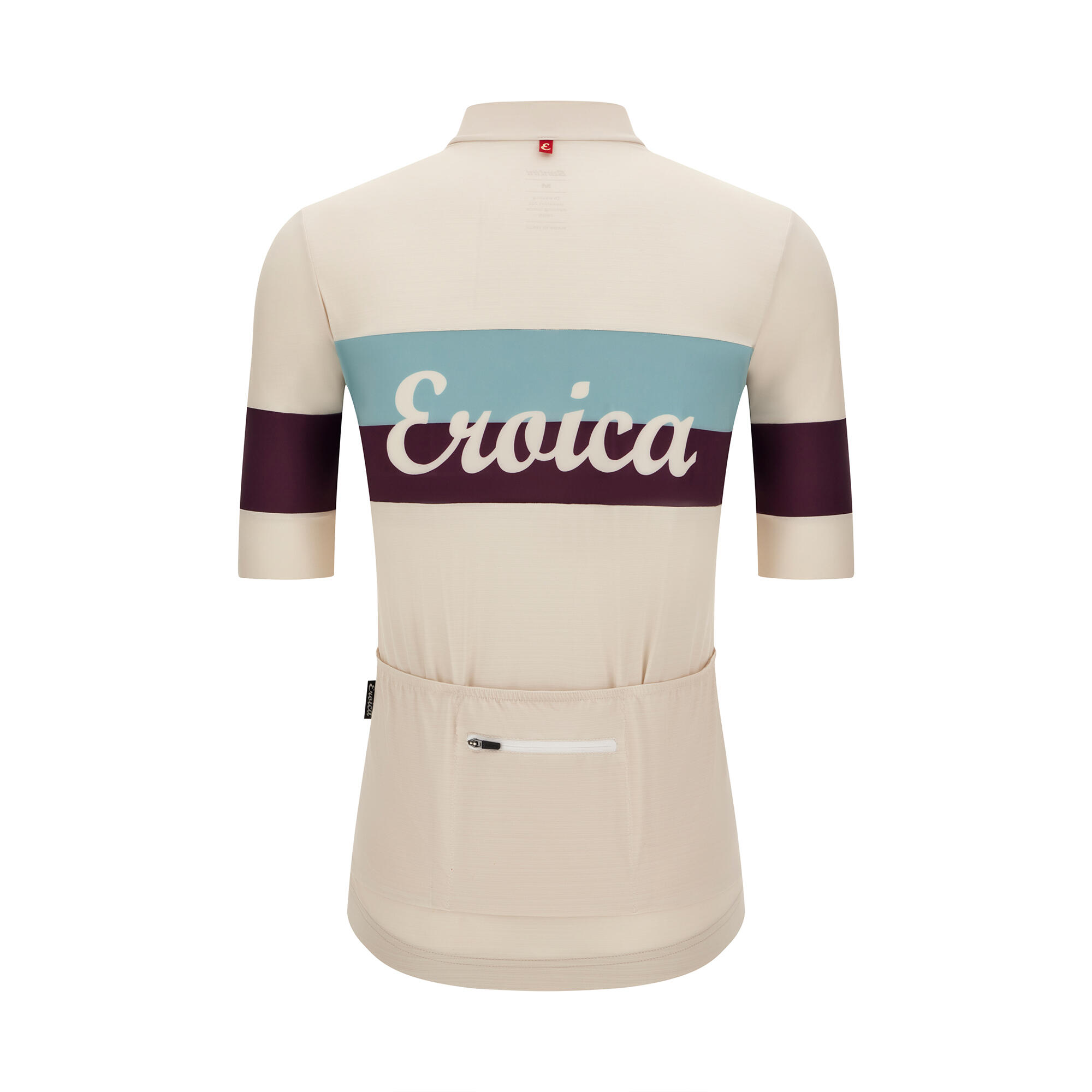 Maglia bici da corsa gravel Collezione Eroica Santini color cappucino 2/4