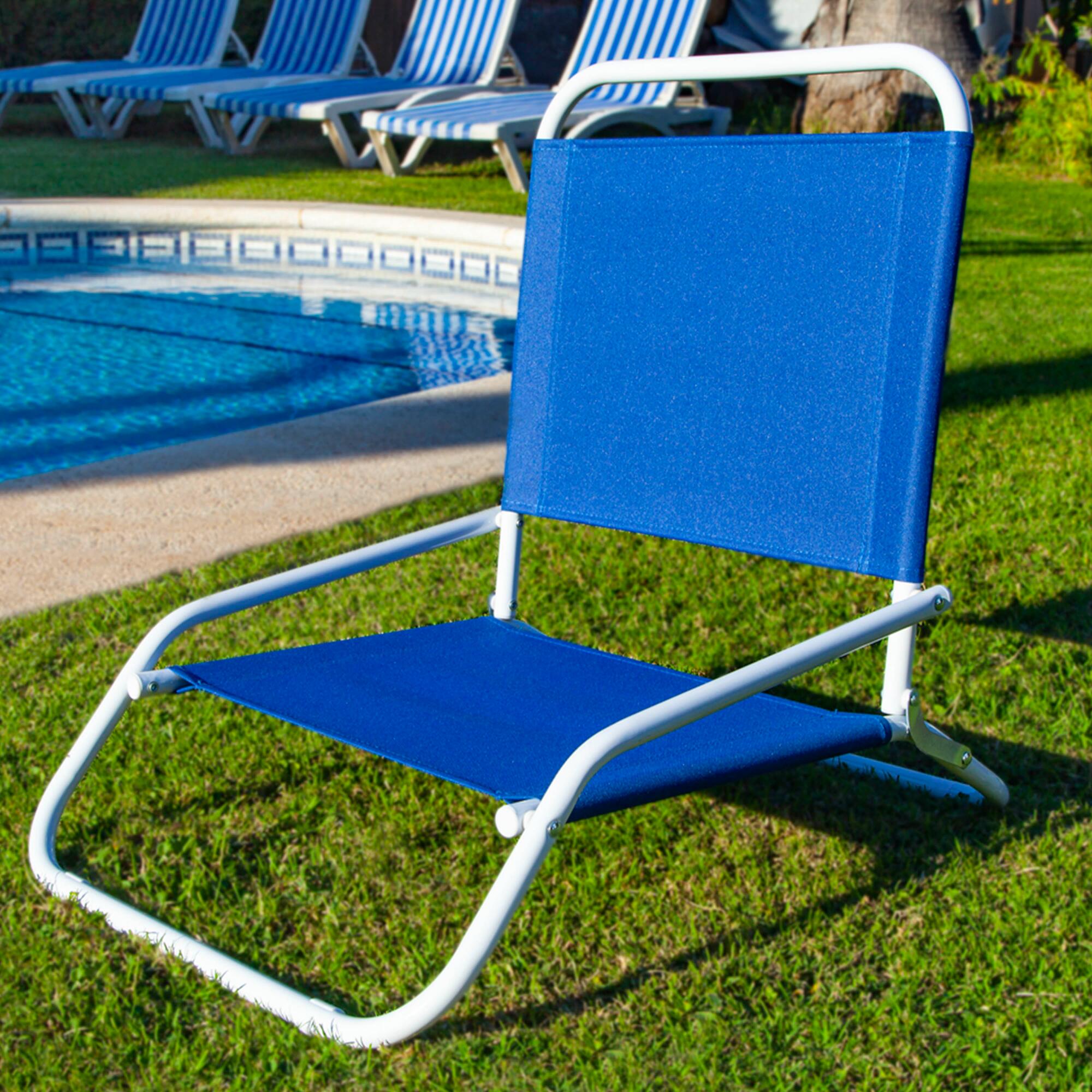 Sedia mare compatta, pieghevole e leggera 66x54x10 cm 6/11