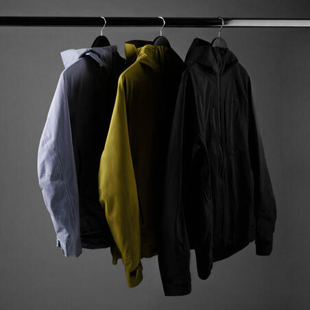 Veste de randonnée imperméable homme, MH900 kaki