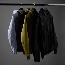 Veste de randonnée imperméable et légère homme, MH900 gris