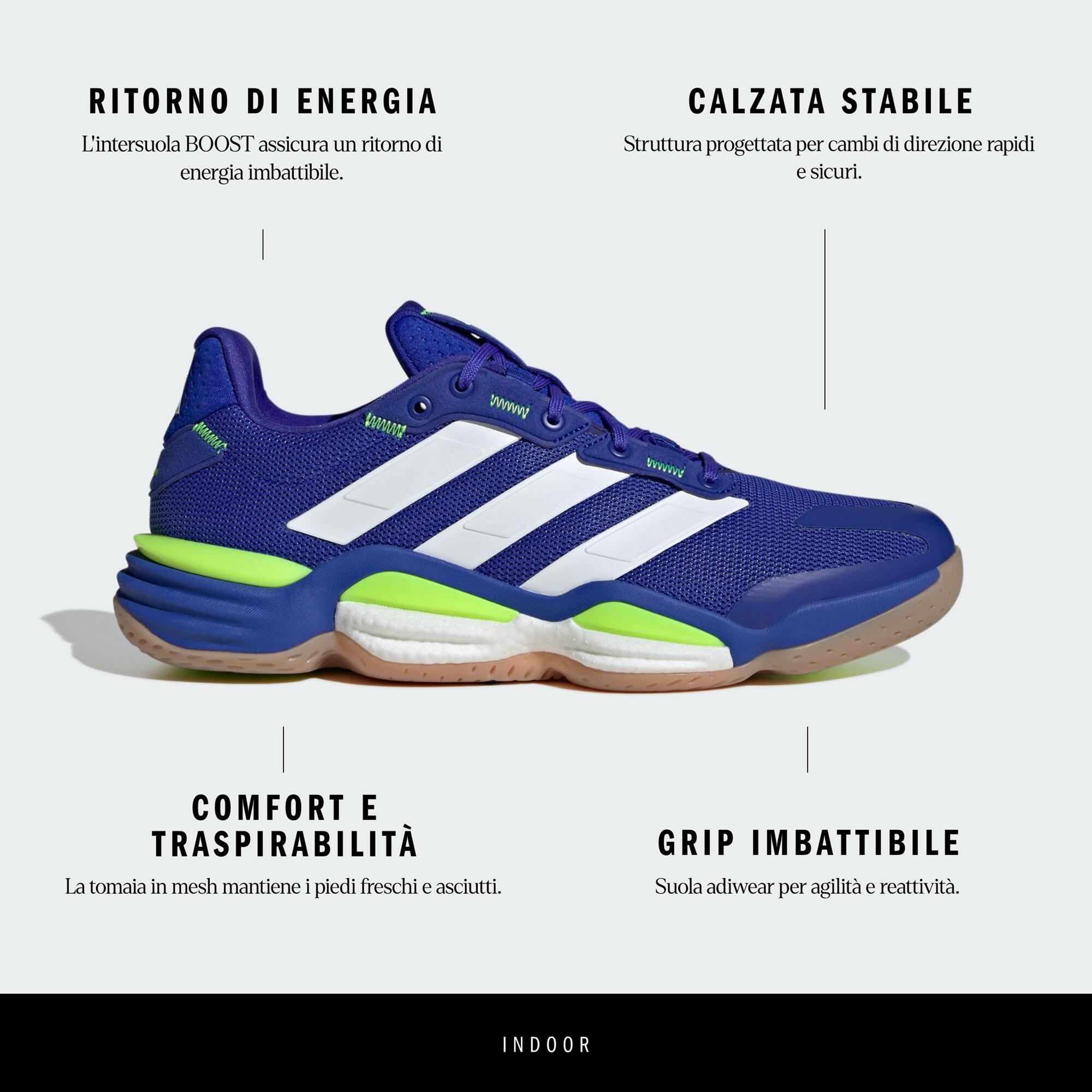 Scarpe pallamano adulto ADIDAS STABIL 16 blu-giallo 7/24