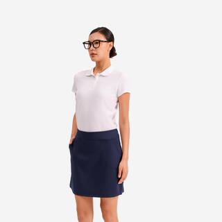 Women’s golf skirt WW500 navy blue