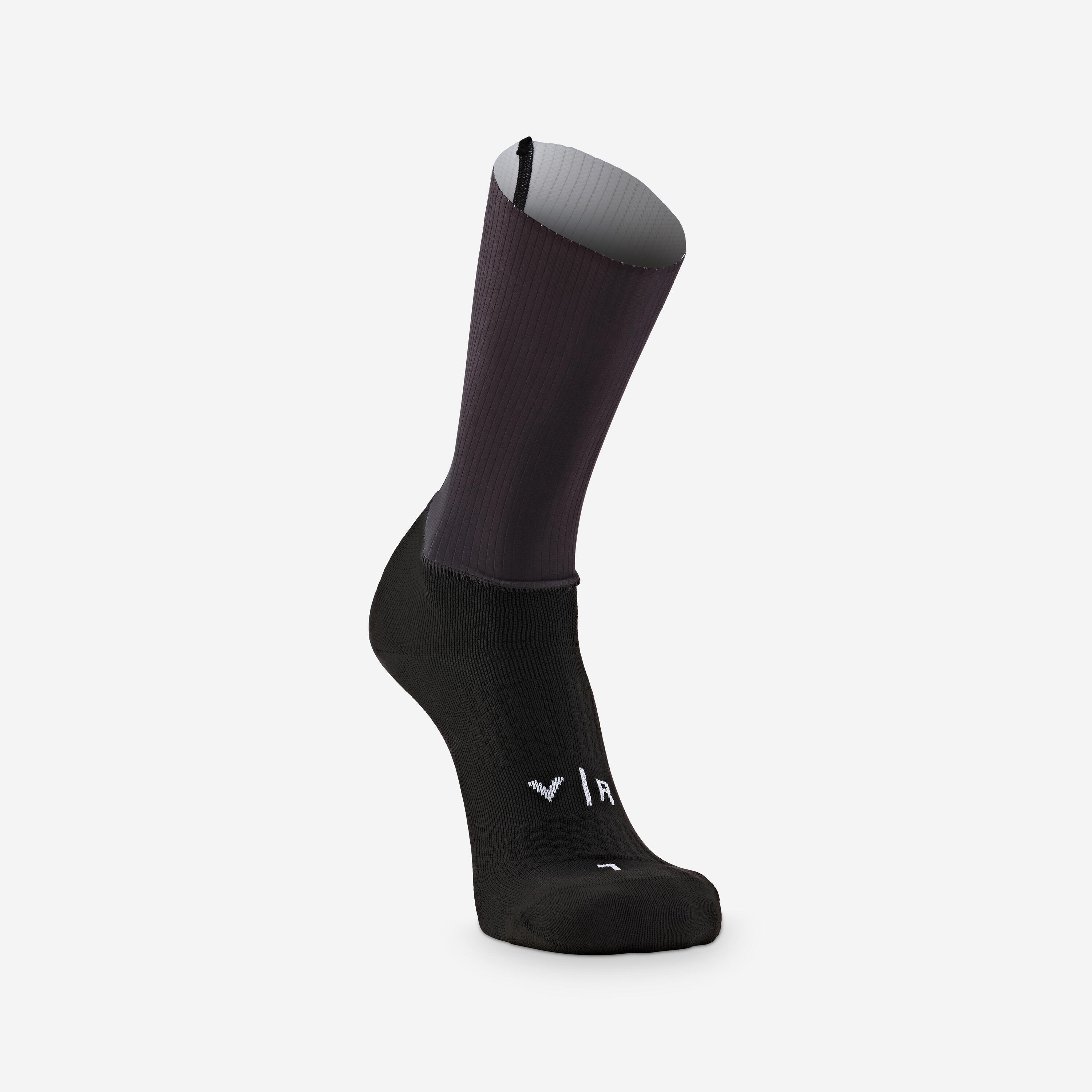 VAN RYSEL Fahrradsocken Rennrad RCR-R 900 Aero Schwarz