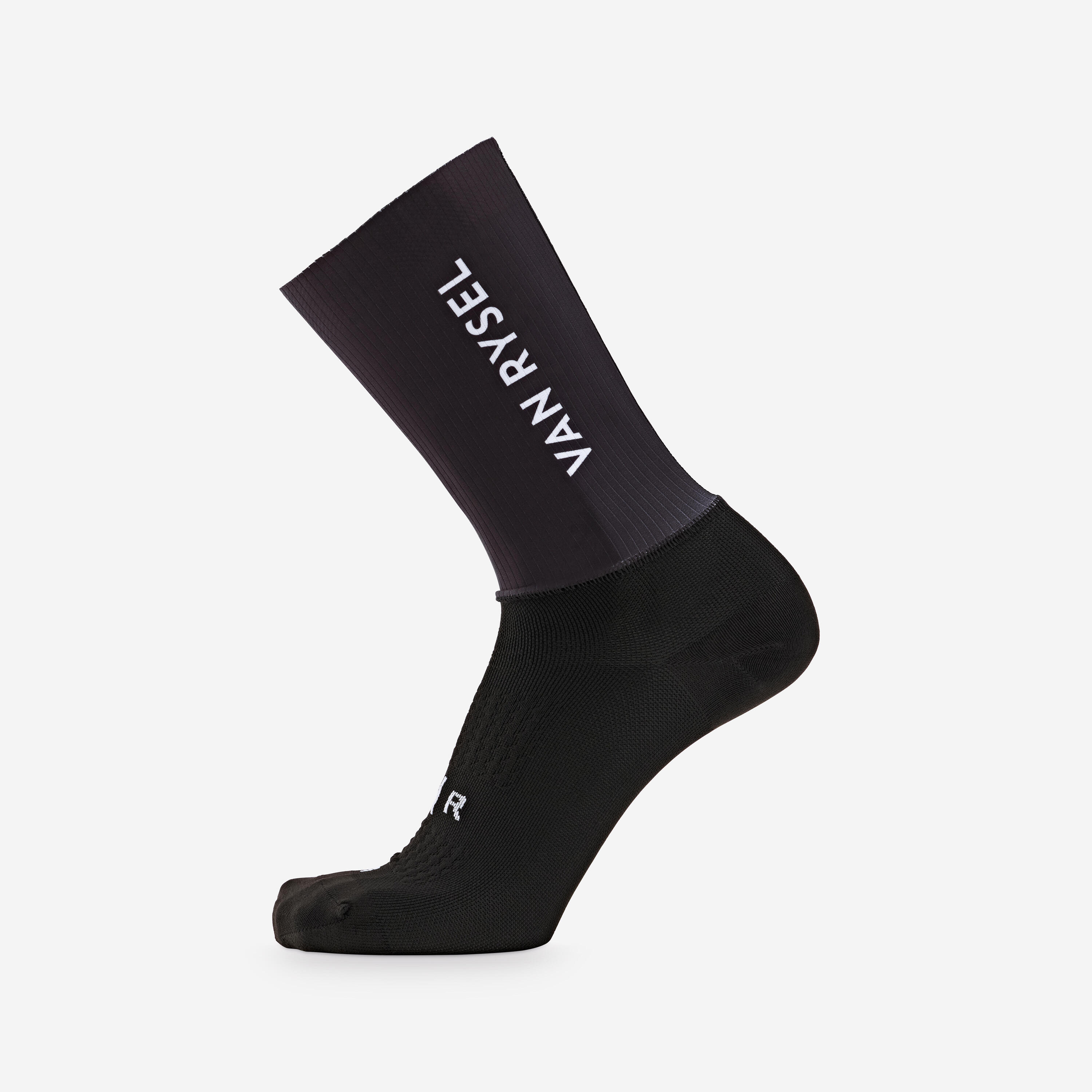 Fahrradsocken Rennrad RCR-R 900 Aero Schwarz 2/5