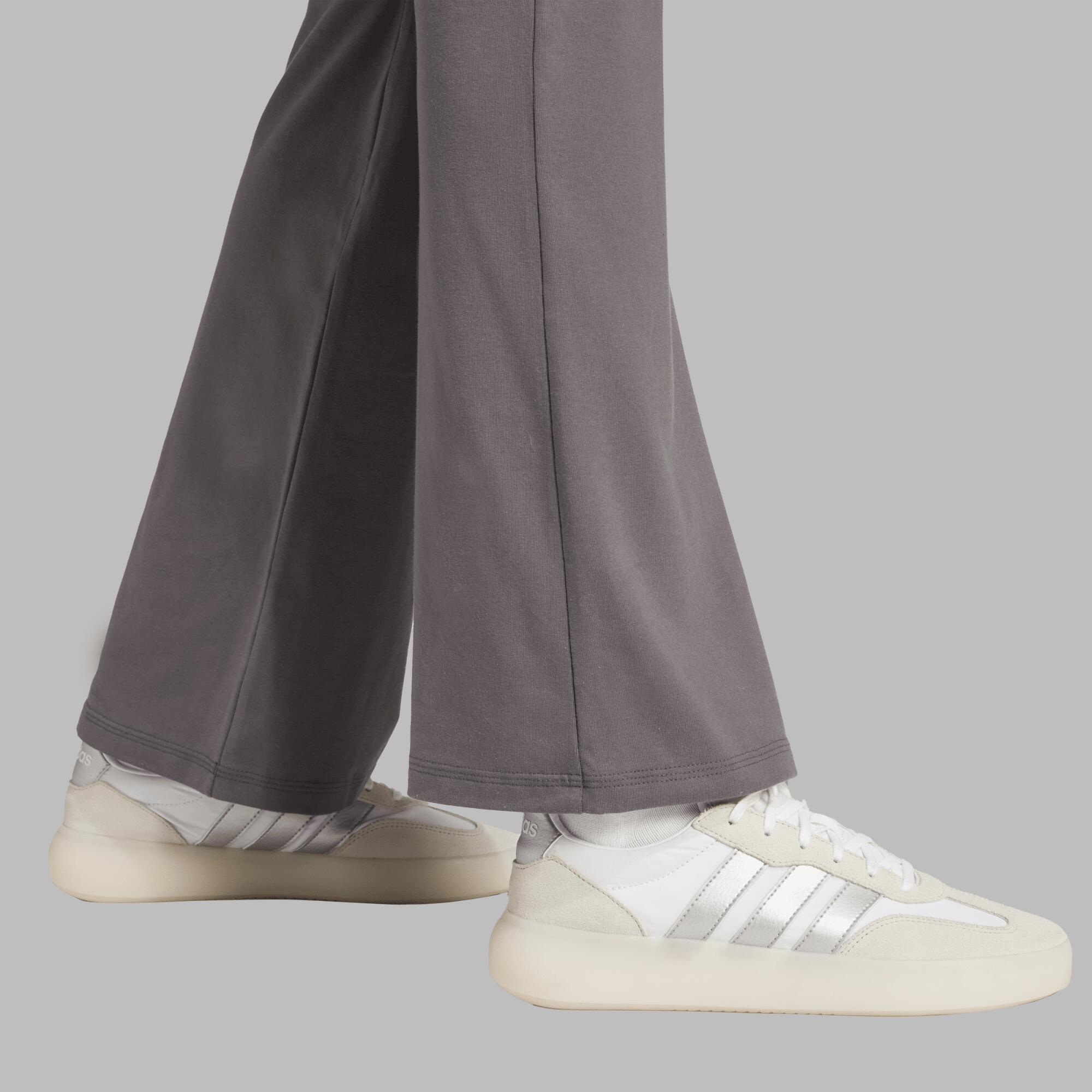 Wijd uitlopende fitnesslegging voor dames donkergrijs 5/6
