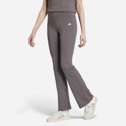 Pantalon de fitness évasé femme, gris foncé