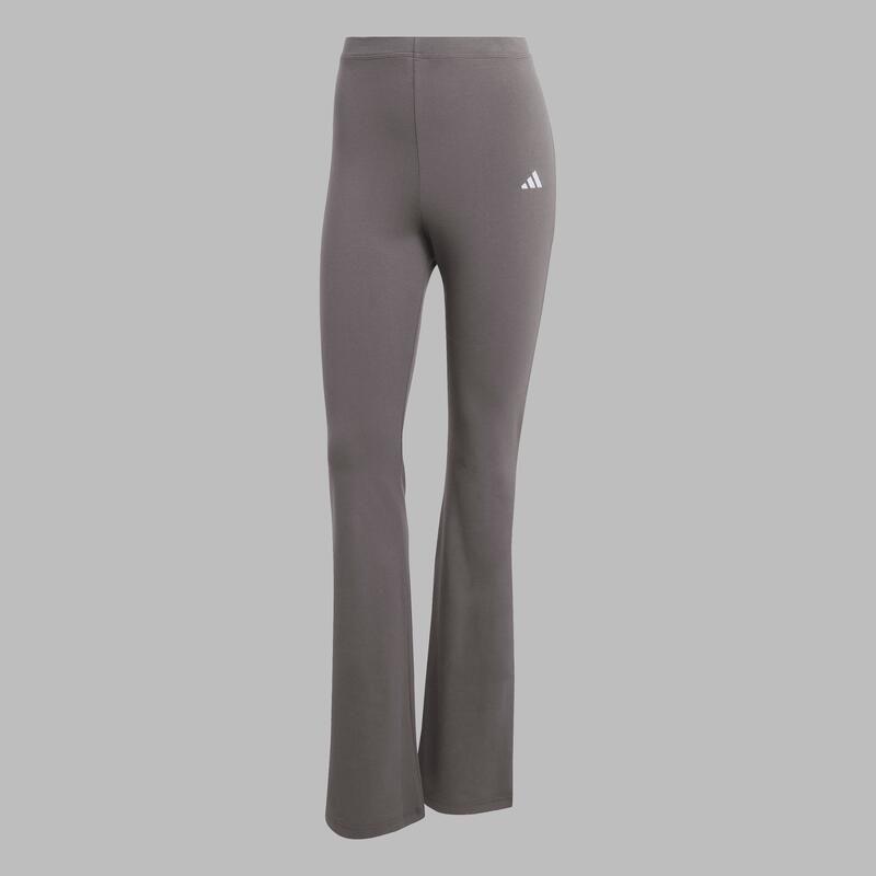 Calças Boca de Sino de Fitness Mulher Adidas Cinzento Escuro