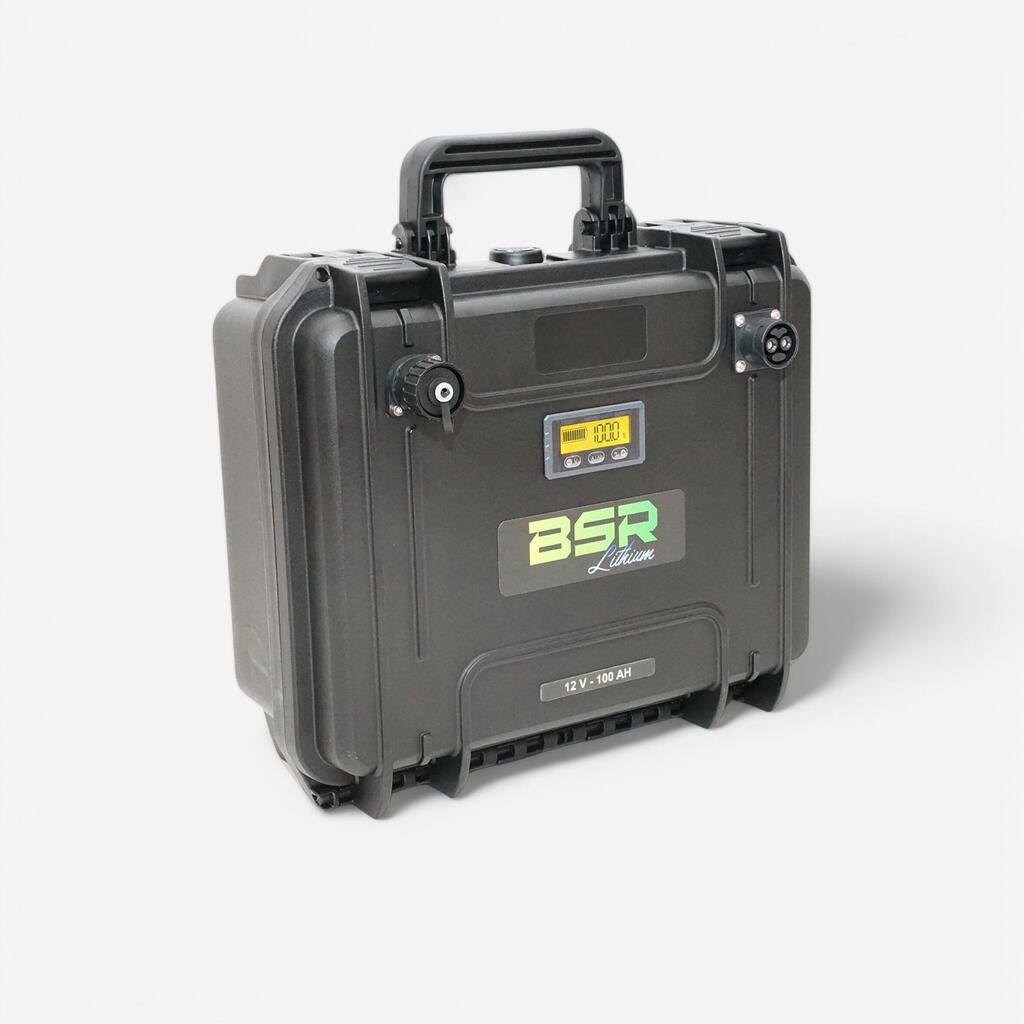 Litija akumul. + lādētājs “BSR DF 110” 12 V 100 Ah | Motoriem zivju meklētājiem