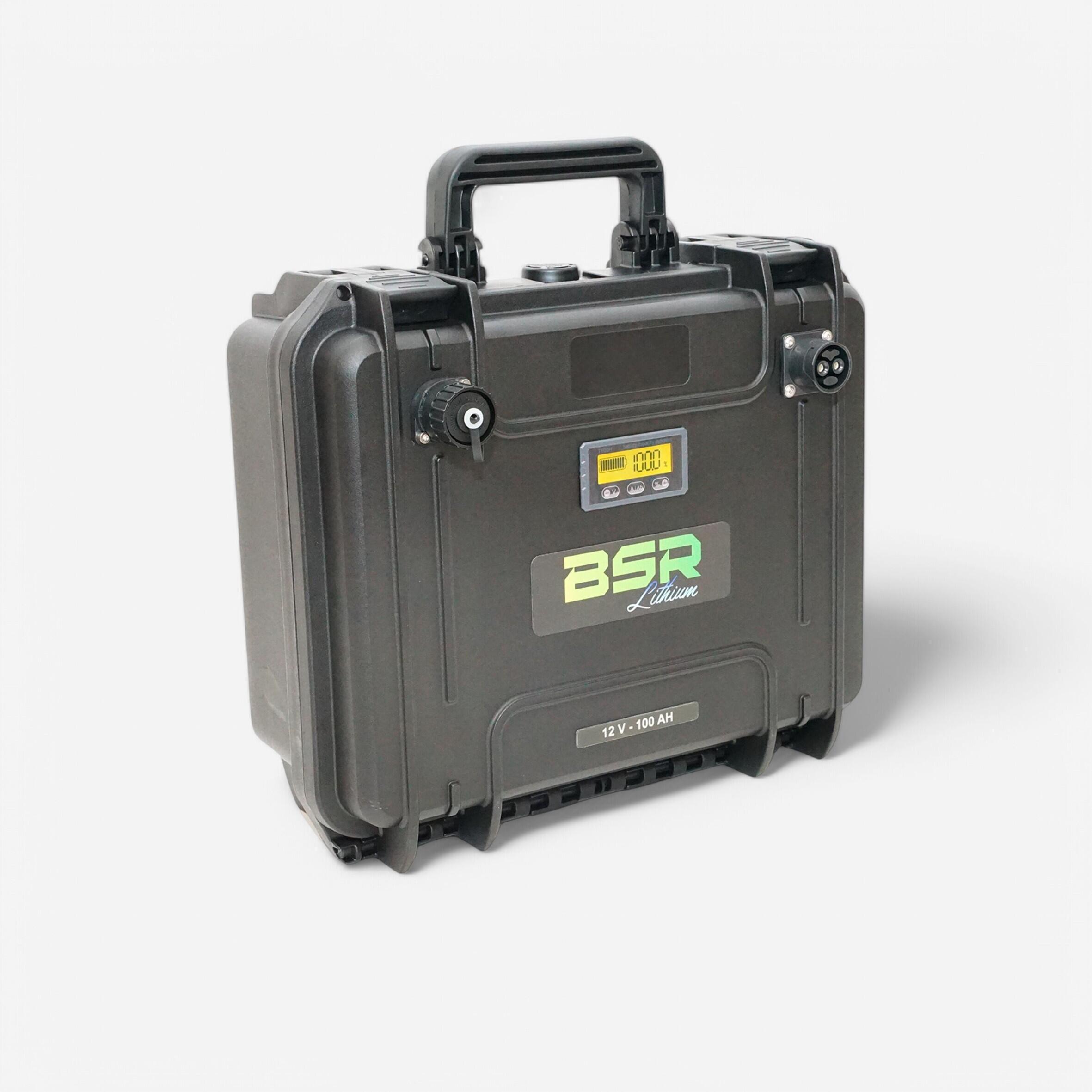 Bateria de lítio pesca bsr df 110 12 v 100 ah + carregador | motores e sondas