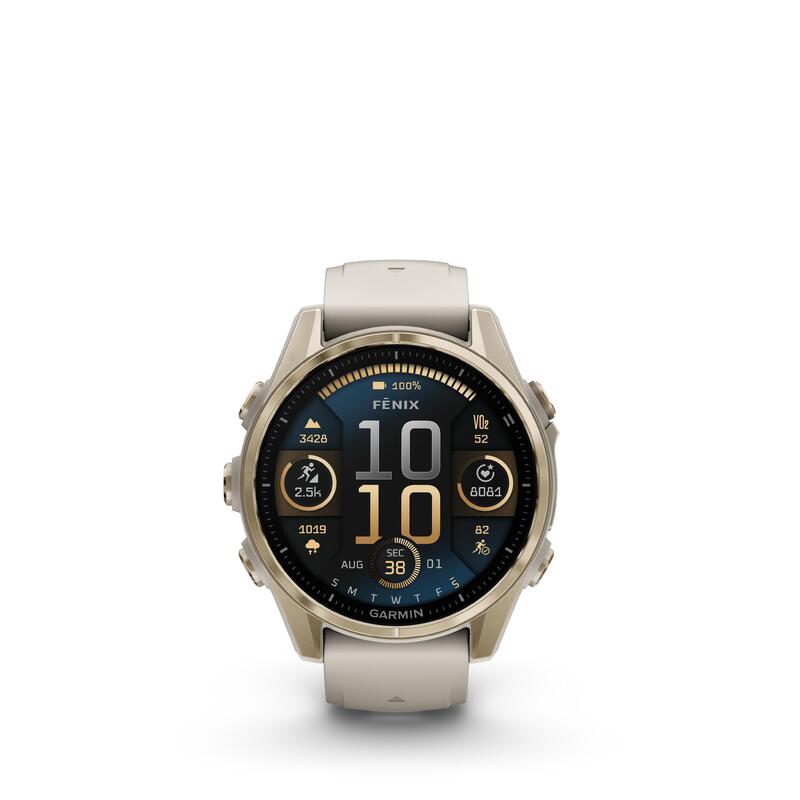 Ceas Smartwatch AMOLED Soft Gold 43mm, Fēnix® 8