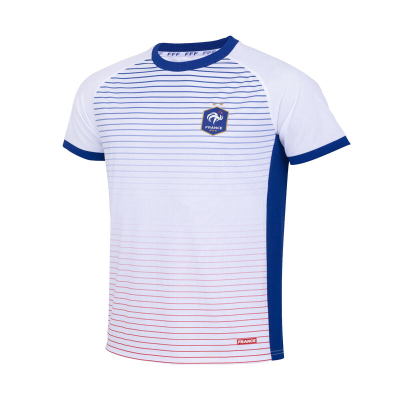 MAILLOT EQUIPE DE FRANCE DE FOOTBALL FFF ADULTE BLANC