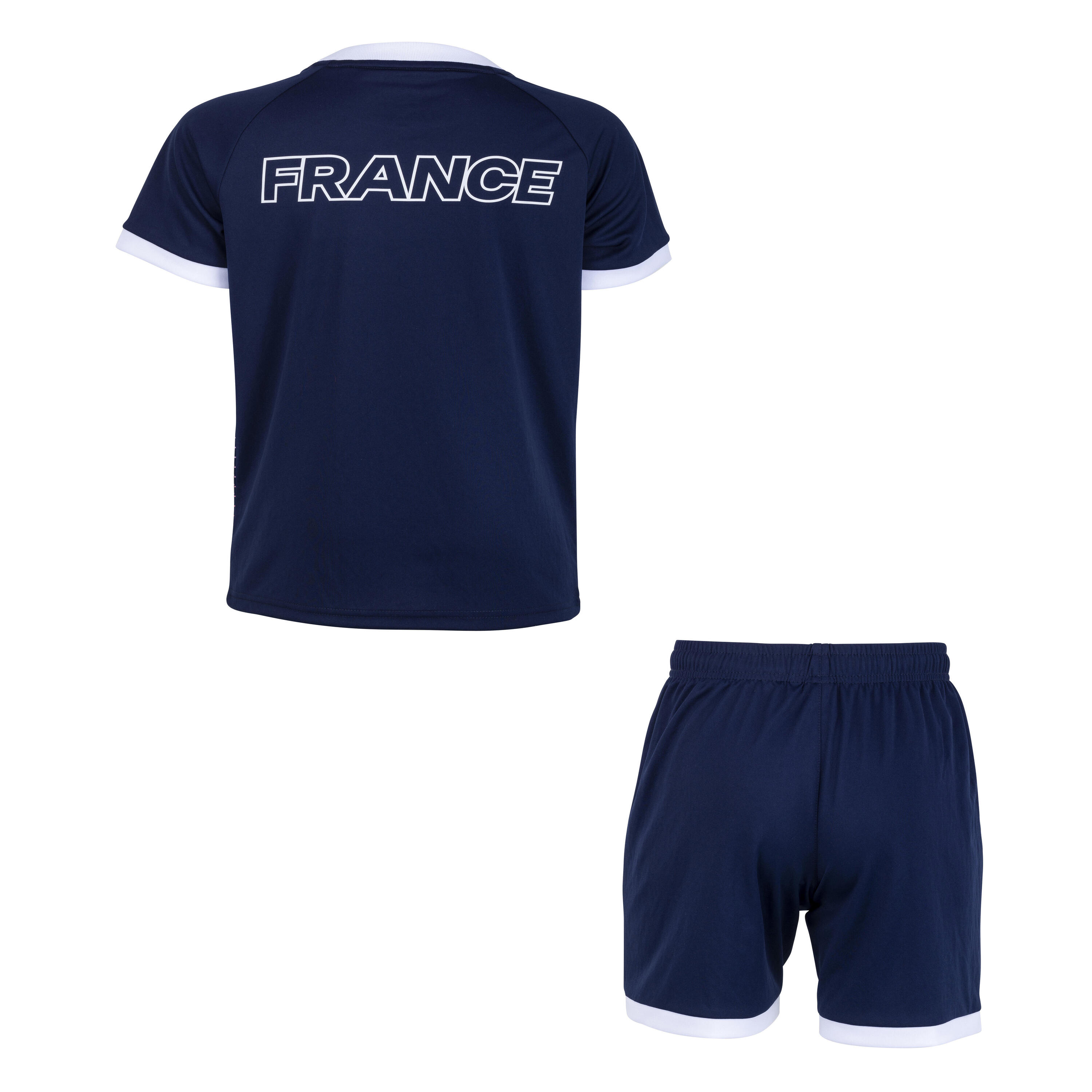 KIT SHORT + MAILLOT EQUIPE DE FRANCE DE FOOTBALL FFF ENFANT MARINE 2/2