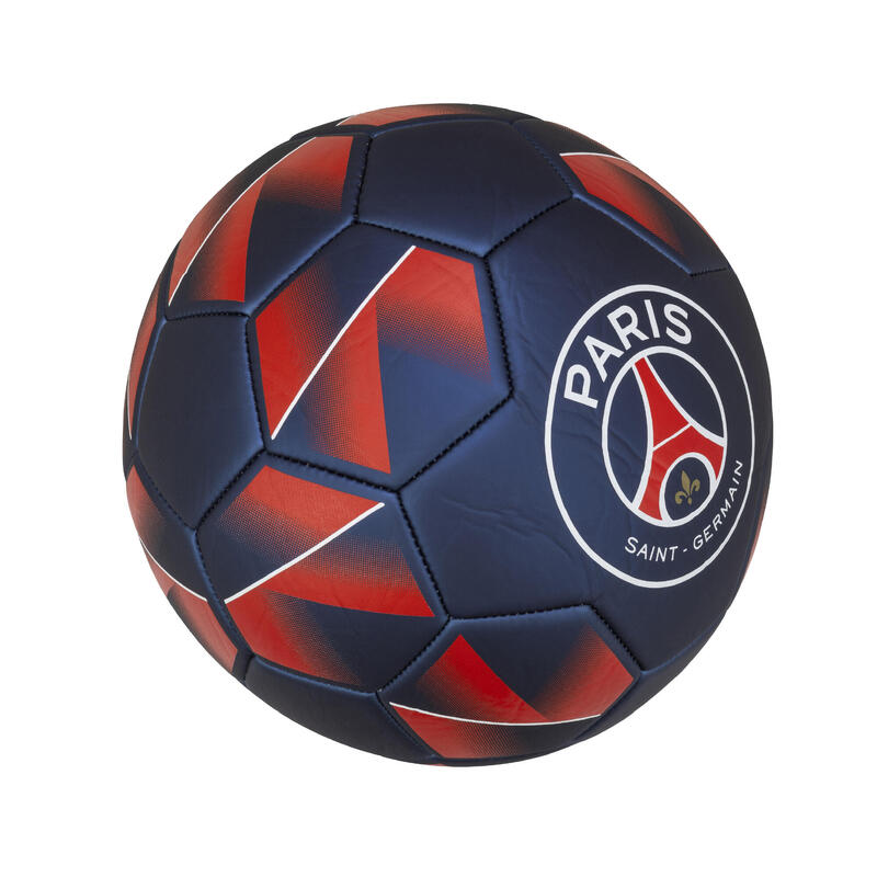 BALLON DE FOOTBALL METALLIC PSG TAILLE 5 BLEU ET ROUGE
