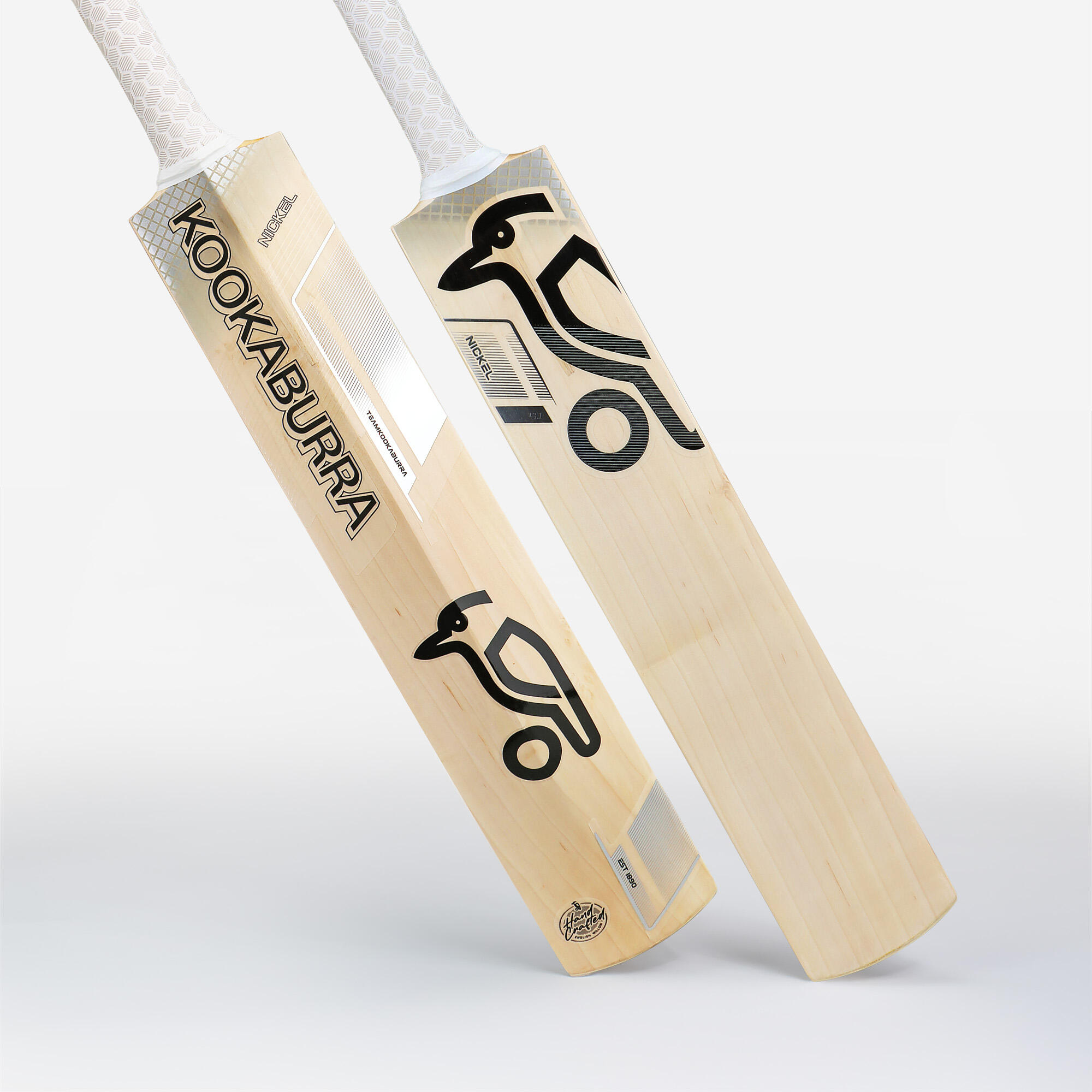 Kookaburra Cricket Bat English Willow 4.1 Nickel White Grey 3/6