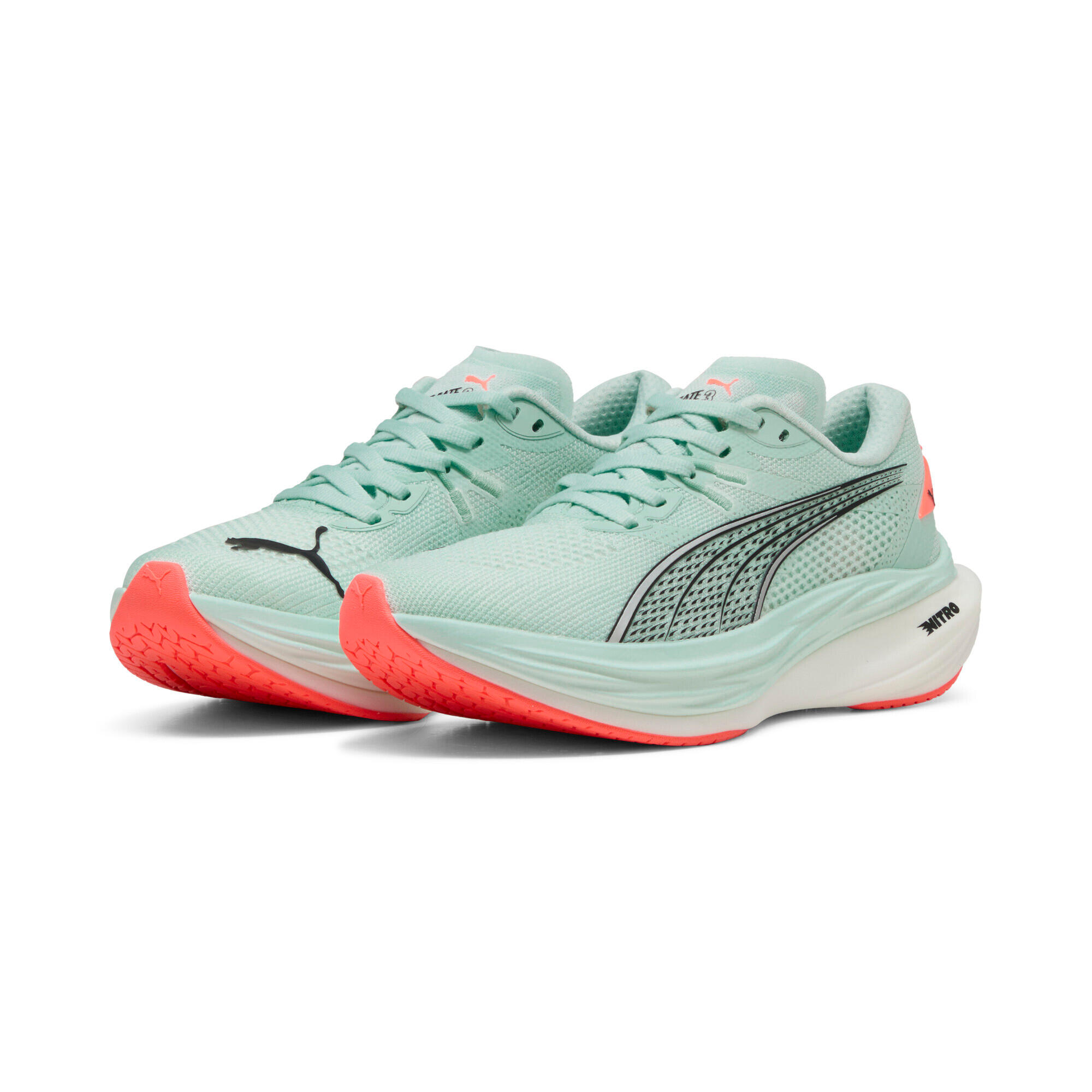 ☆送料無料☆ PUMA Deviate Nitro 3 Wide ☆ PUMA DEVIATE NITRO 3 WIDE（Women's）PUMA BLACK-SUNSET GLOW