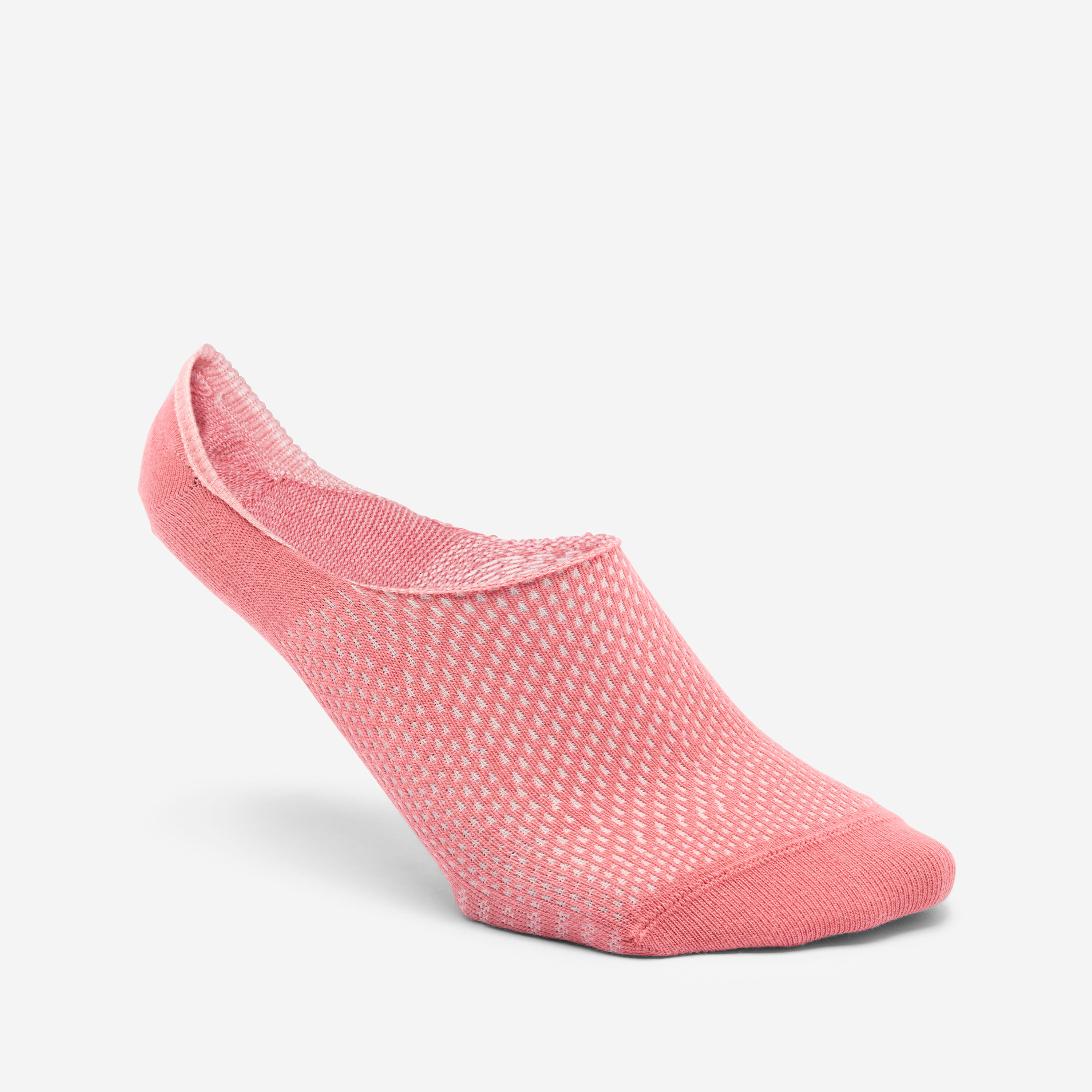 Invisible socks, pink and beige, pack of 3