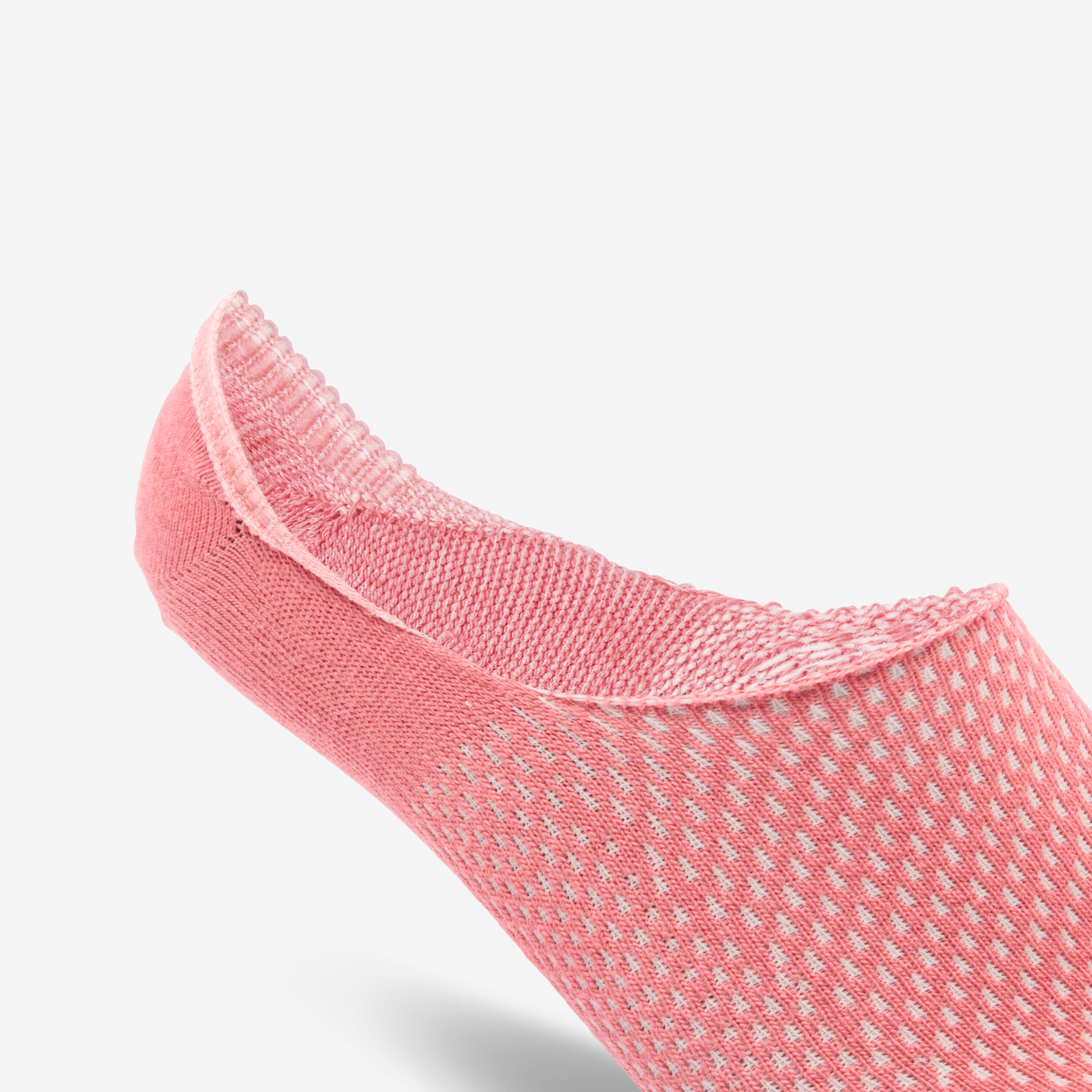 Seamless Invisible socks pink and beige - pack of 3